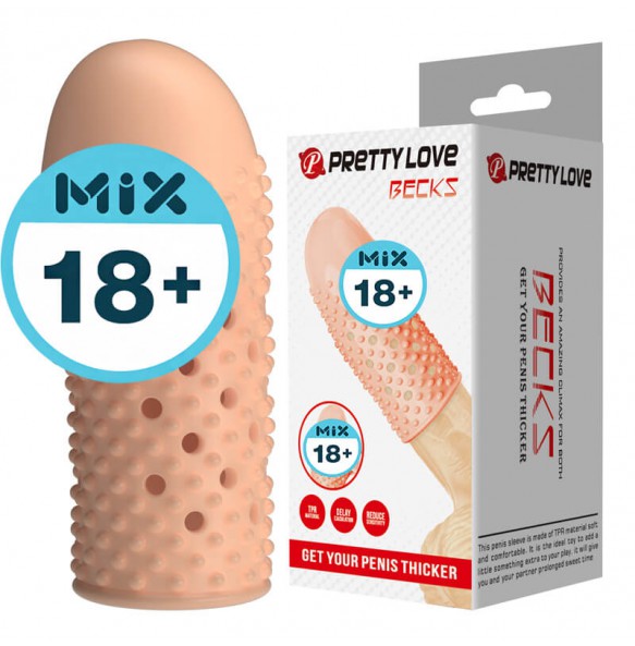 PRETTY LOVE - BECKS Men's Glans Sleeve (Skin Color) PRETTY LOVE - BECKS Men's Glans Sleeve (Skin Color)